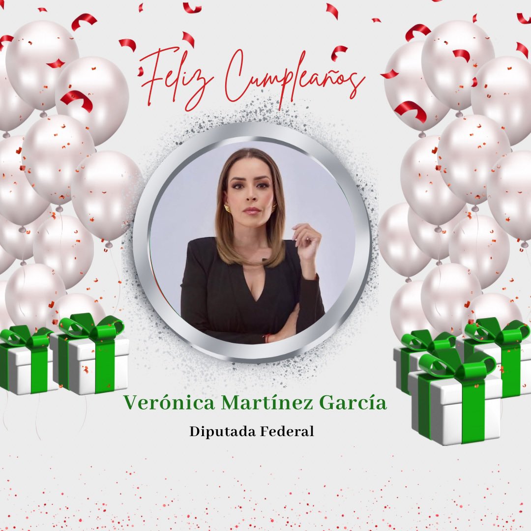 La Secretaría de Atención a Personas con Discapacidad le desea un feliz cumpleaños a la Diputada Federal Verónica Martínez García, con los mejores deseos de salud y éxito.
🎉🎊