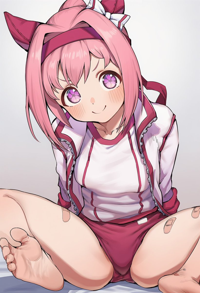 yunyun_kururu's tweet image. ハルウララ ウマ娘/Umamusume SFW