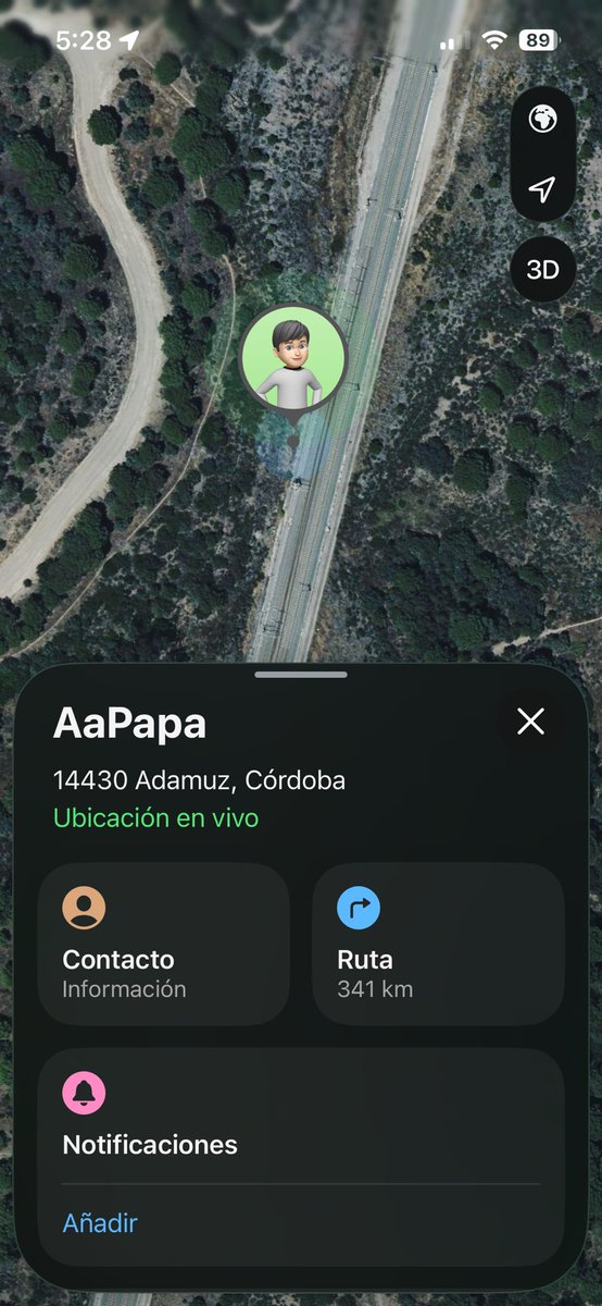 Sigo sin noticias, mi madre que esta en cordoba ya a preguntado en todos los hospitales y nada, hemos llamado a todos los telefonos y nada, tengo la ubicación de mi padre pero lleva sin moverse desde el accidente aunque me sale en vivo. Esperemos que este en Jaén o Andujar.
