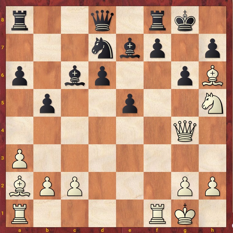 Chessguy64's tweet photo. White to play.

There are couple of ways to continue where white will be better.

But try to find that one crazy move that'll finish off the game quickest.

Level 1800+

#chess #chesspuzzle #TataSteelChess
@TMMchess64 https://t.co/a77IMfuhBe
