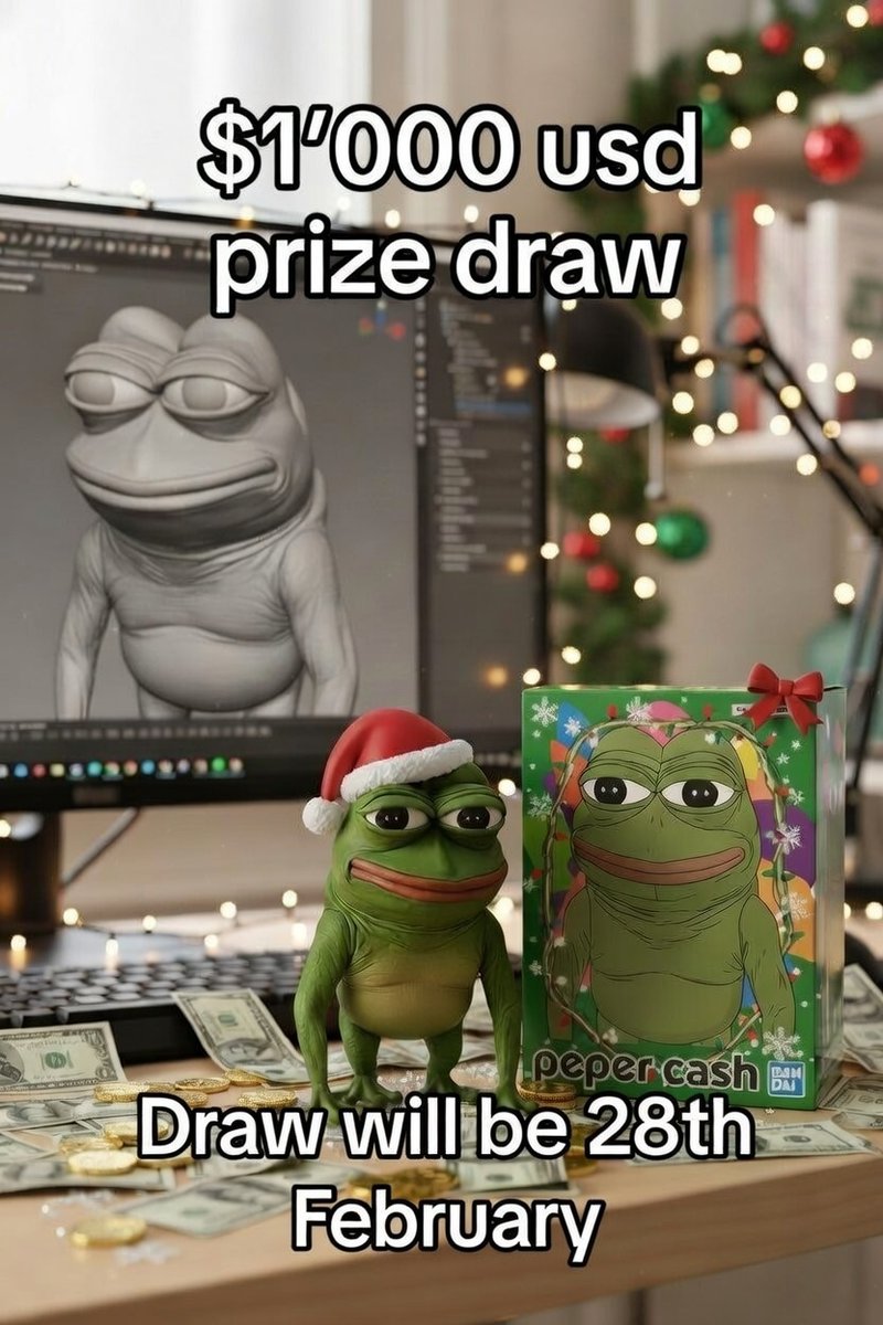 PEPECASHVU's tweet image. 🚀 **$1,000 USD MEGA GIVEAWAY ALERT!** 🥳🐸 Who's ready to stack some serious cash with PepeCash – the ultimate meme coin revolution? We're dropping **$20 USD** to **50 lucky winners** on February 28th! 

🎉💰 Don't miss out on this epic chance to join the Pepe fam and turn your…