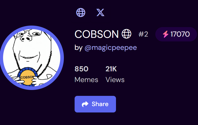 TheBTCPepe's tweet photo. #2 on memedepot now btw if you care me https://t.co/S1VRjD7NXp