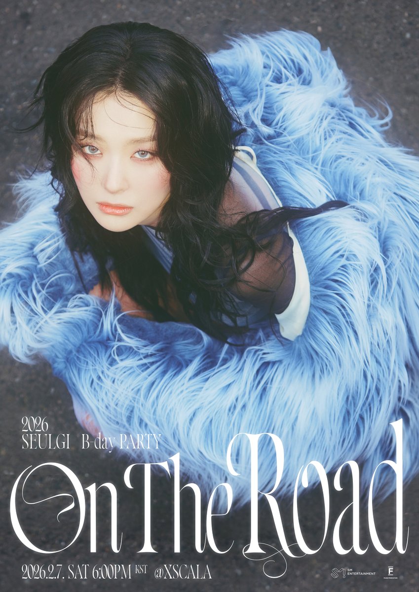 RVsmtown's tweet photo. 2026 SEULGI B-day PARTY
[ON THE ROAD]

🗓️2026.02.07 (SAT) 6PM (KST)
📍Weverse

온라인 스트리밍 티켓 오픈 안내
🔗https://t.co/ki4geruav2

#SEULGI #슬기
#RedVelvet #레드벨벳
#ONTHEROAD https://t.co/RYTySU5WBN