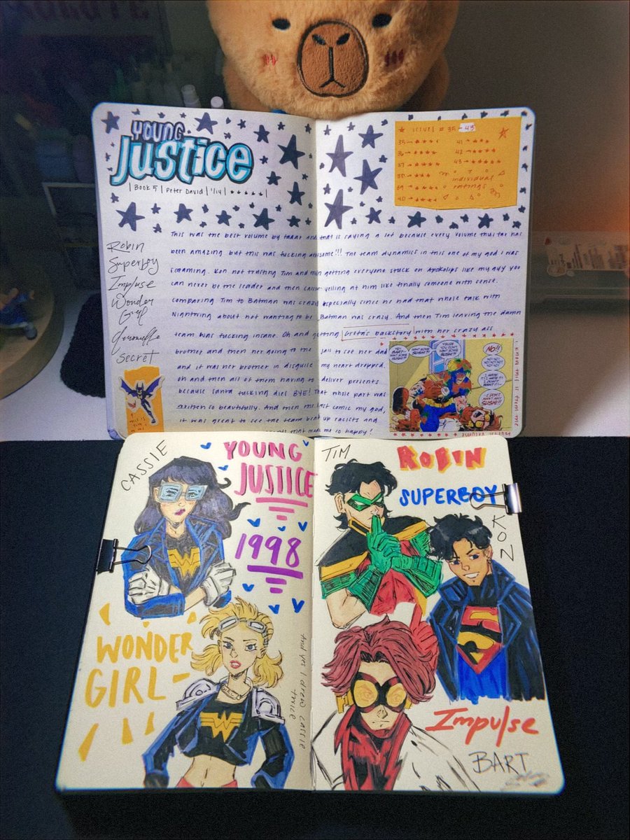 sunshine_sam_'s tweet photo. love book journaling and drawing
#yj98 #youngjustice #comicredraw https://t.co/01mDUO02JQ