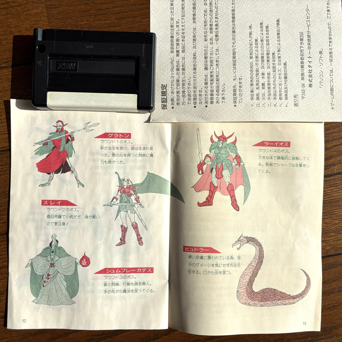 MSX 2 #ラスタンサーガ 起動🗡️ ①タイトル画面📺1987年にAC稼働