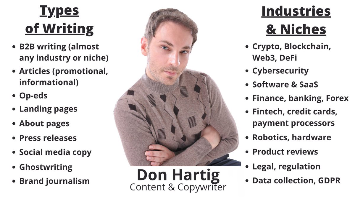DonHartig's tweet photo. https://t.co/Rcbirpg1Ff

#加密货币 #crypto #高级经理 #内容 #PR #文案 #中文流利 #英文 #德文 #法文 #西班牙文 #日文 #Chinese #English #German #French #Spanish #Japanese #opentowork #localisation #translator #本地化 #翻译 https://t.co/Ov97eUX3FB