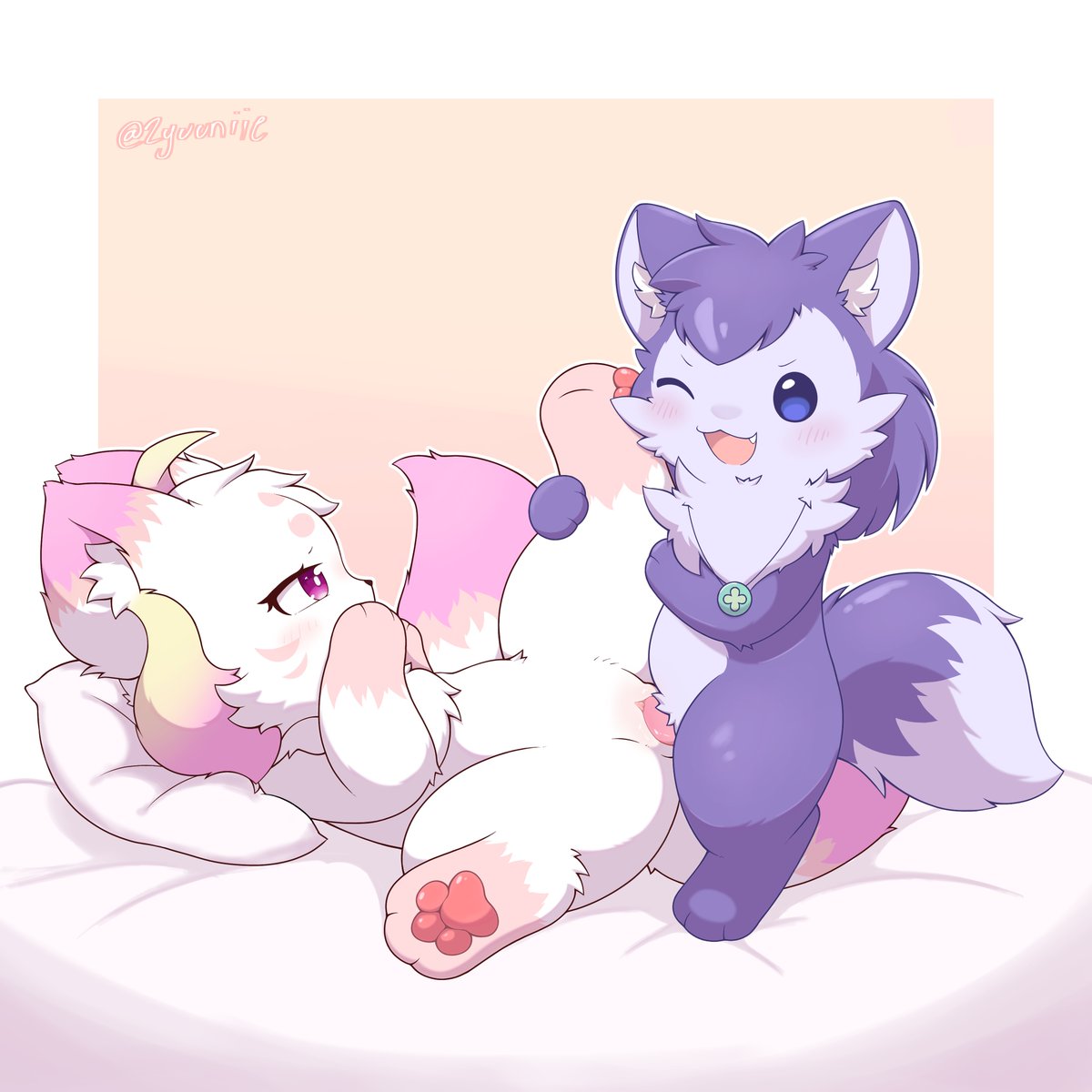 和啾咪！
画师@zyuuniie