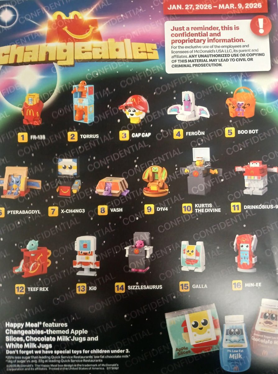 TFHypeGuy's tweet image. MCDONALD'S CHANGEABLES!

Now this isn't Technically Transformers news, but it seems like McDonald's will be getting some awesome Transforming Happy Meal Toys!

Little Bot Bots, this is awesome!