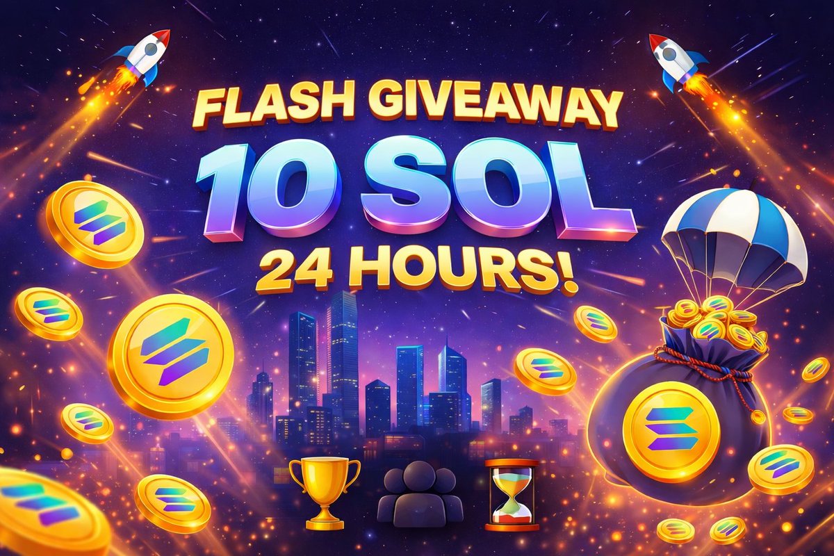 Wick_Fi's tweet image. 🚀 WICK_FI FLASH GIVEAWAY: 10 SOL IN 24 HOURS! 🚀

We don’t do slow. We do FAST. Today, we are awarding 10 SOL to 10 community legends! 💸💎

🏆 Prize: 1SOL per winner 
👥 Winners: 10 Lucky participants 
⏳ Deadline: 24 HOURS ONLY!

👇 HOW TO ENTER (Must do ALL):
1️⃣ Follow