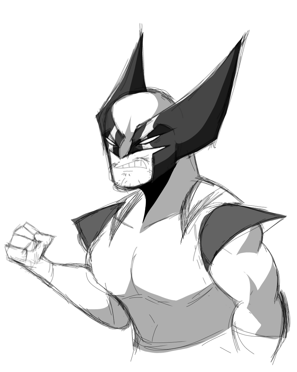 RUSH10619097's tweet photo. fighting stupid art block with #wolver https://t.co/23OedAHbJB