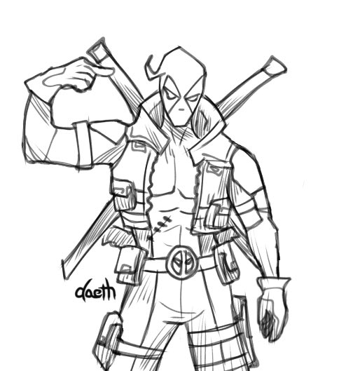 daeth0000's tweet image. the merc w a mouth #deadpool #marvelrivals