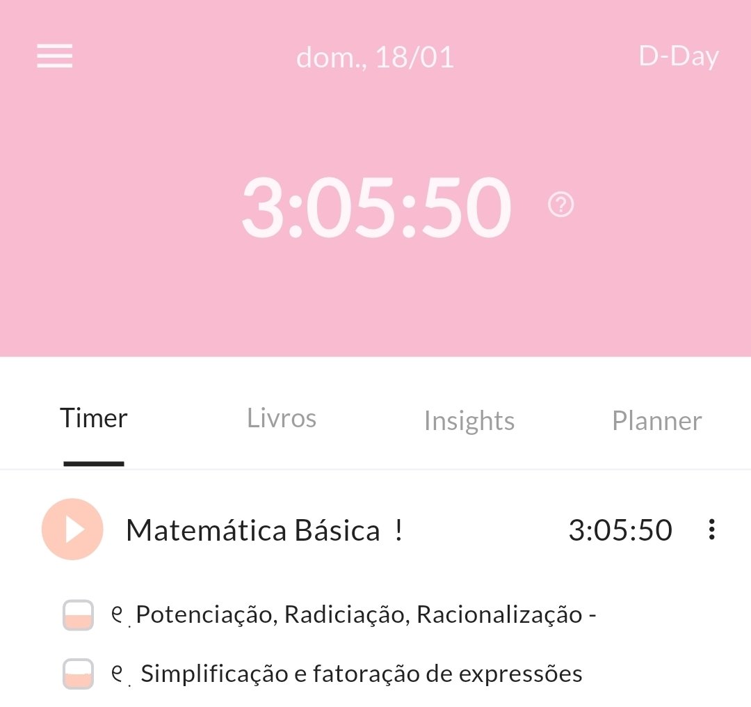 Studywithari's tweet image. ୧ ׅ  #studylog ' 18/01 
Fiz  revisão  e  mtt  exercícios,  foi  pouco  pq  passei  o  dia fora !