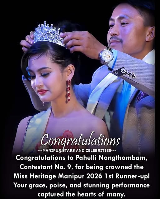 ChoabSoram's tweet image. Congratulations to Pahelli Nongthombam (Contestant No. 9) on being crowned Miss Heritage Manipur 2026 – 1st Runner up
Your grace, poise, and stunning performance truly captured many hearts.
Wishing you continued success ahead!
#MissHeritageManipur2026 #PrideOfManipur #Grac