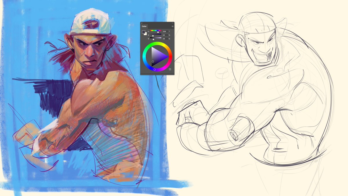 bennyeblen's tweet image. Fun little colour study and stylization from stream today