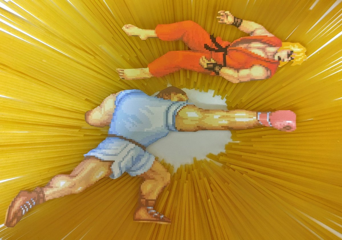 GohBilly1's tweet image. Using spaghetti to make a Super Combo Finish.