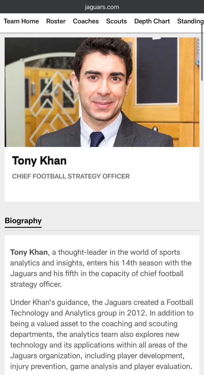 MeltzerSaidWhat's tweet image. And if you don't believe that, just check out Tony "Sports Entertainment" Khan's bio on the Jacksonville Jaguars website