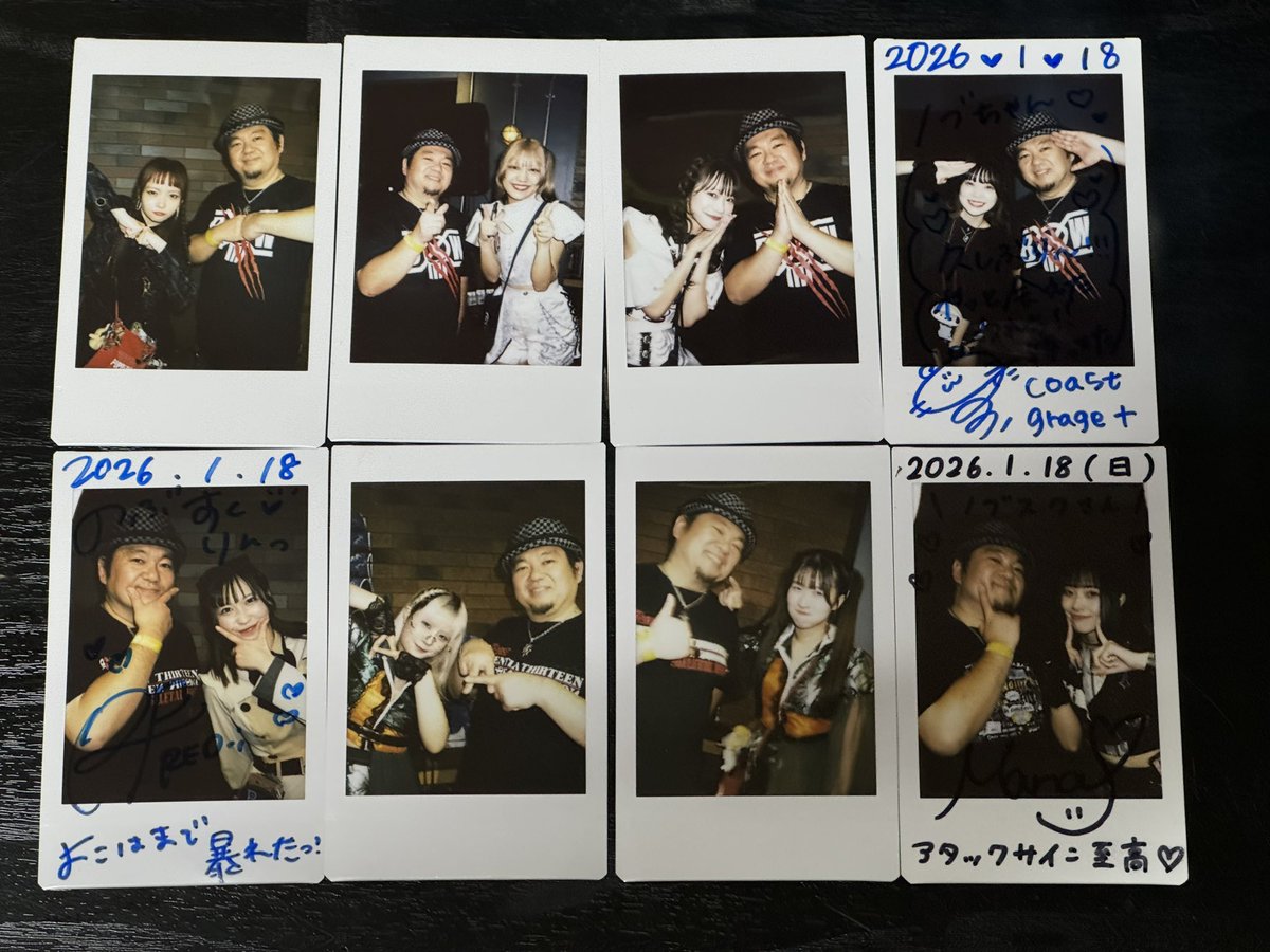 K-POP チェキ写真 昨日ABC IDOLで撮ったチェキたち(^^) 節約するつもりがライブが楽しい