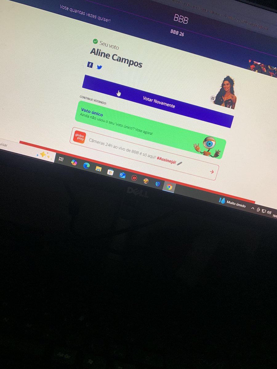 Eu: “nunca mais eu assisto bbb, nunca mais vou ficar me matando de votar e fazer mutirão”

Ana Paula entra no bbb e esta no primeiro paredão, eu: