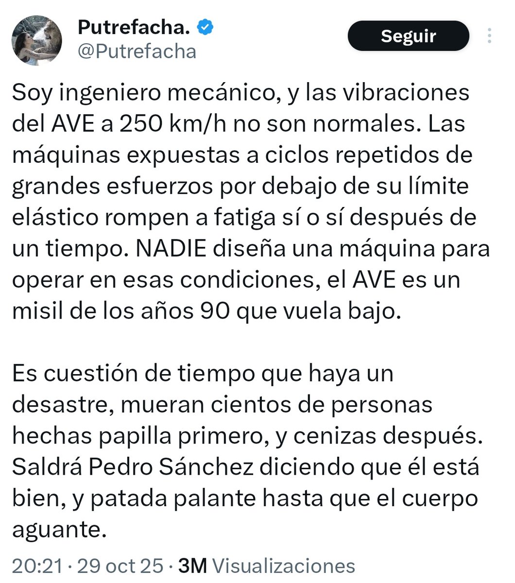 KalinaAnnGG's tweet image. Descarriló un tren en España y un twittero predijo que esto iba a pasar junto a los maquinistas que pidieron bajar la velocidad del tren hace 5 meses, pero el "Estado presente" de Sánchez estaba más concentrado en mantener magrebíes y despilfarrar en políticas de género.