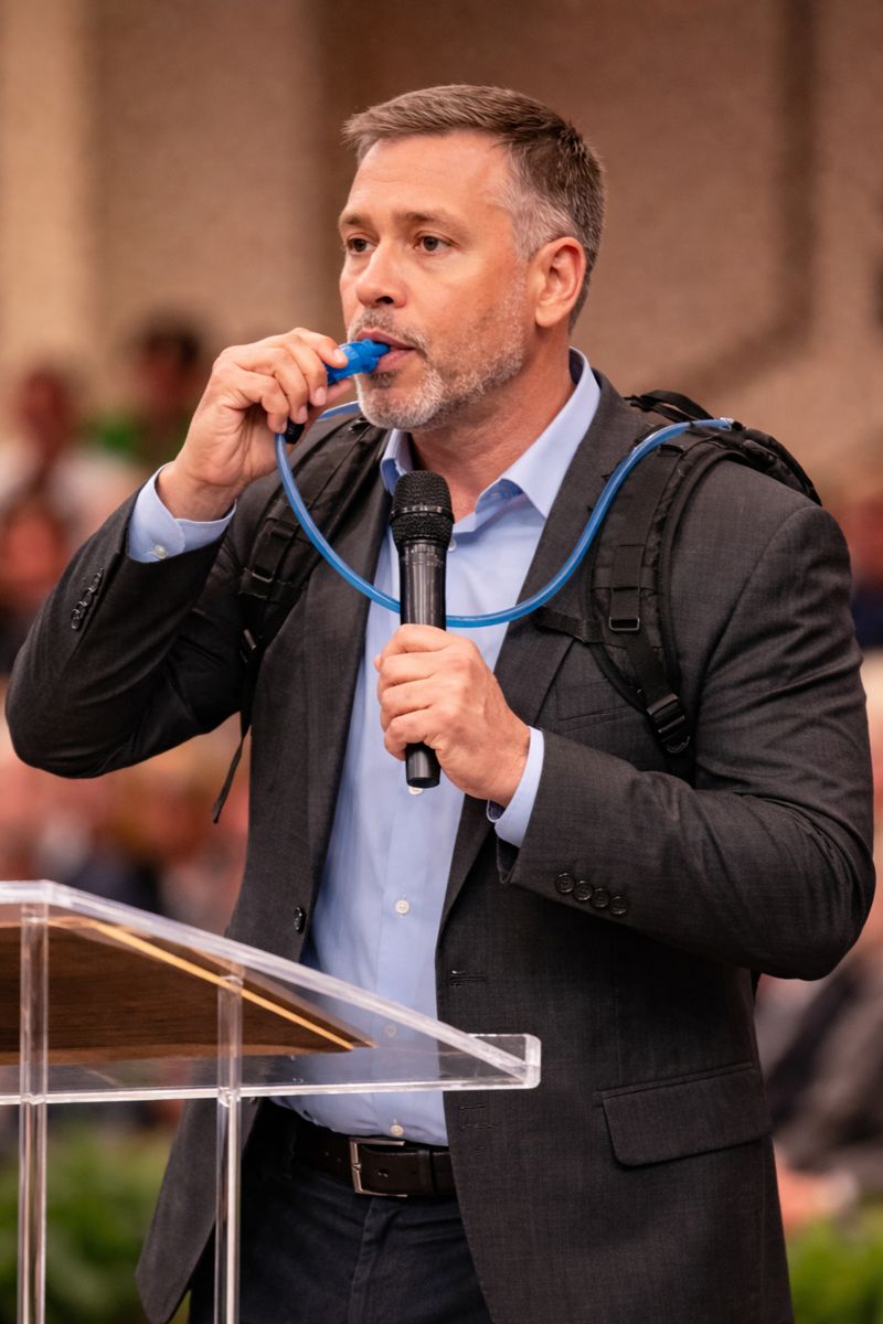 I never hydrated while preaching - oh well, new trend