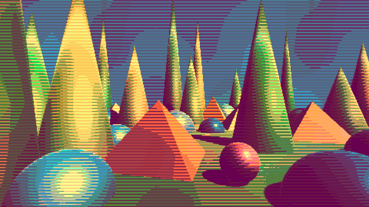 Applying smooth noise before dithering adds organic shapes to an otherwise geometric scene.

(Example made with our Unity asset: u3d.as/3Jmj)