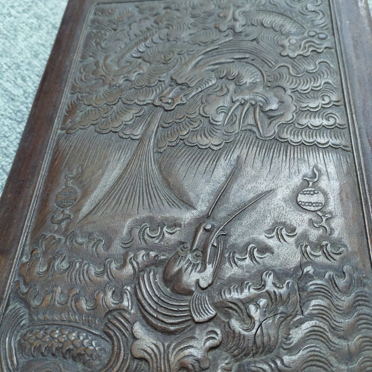 書道具 彫刻 中国製 硯 唐木箱 #古美術#骨董品#掛軸#茶道具#煎茶道具 書道具 彫刻 中国製 硯 唐木箱 #古美術#骨董品#掛軸#茶道具#煎茶道具