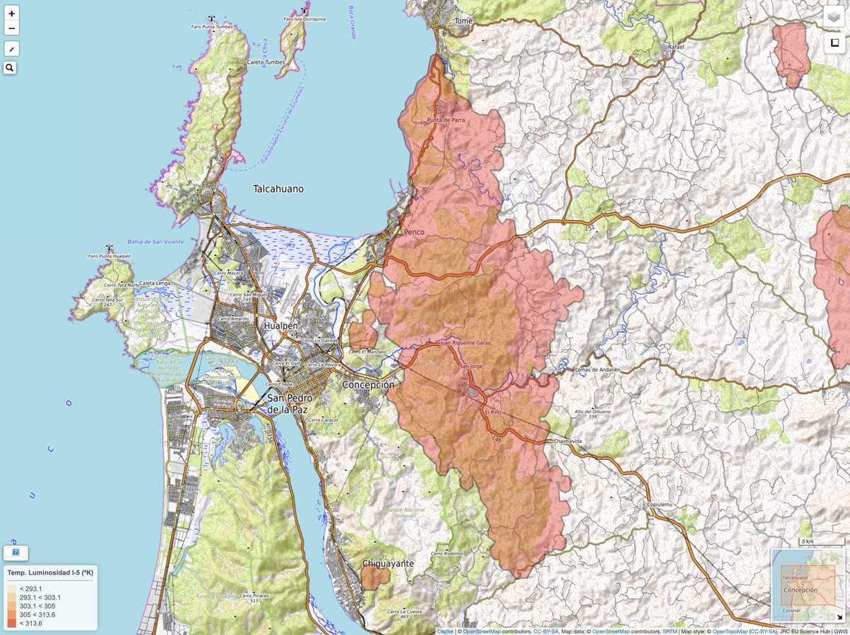 ⭕️ INCENDIOS - #IncendiosForestales #IF #IIFF
🇨🇱 Región del #Biobio - #Penco #Concepción   
🛰️ Superficie Zona Quemada (GWIS) 

#Copernicus #Sentinel #Chile #Biobio #Penco <a href="/reddeemergencia/">Red de Emergencia ONG</a> <a href="/alegriagonzaa/">Alejandro Alegria 🌴</a> <a href="/nimbusmeteorol/">Nimbus Meteorología</a>