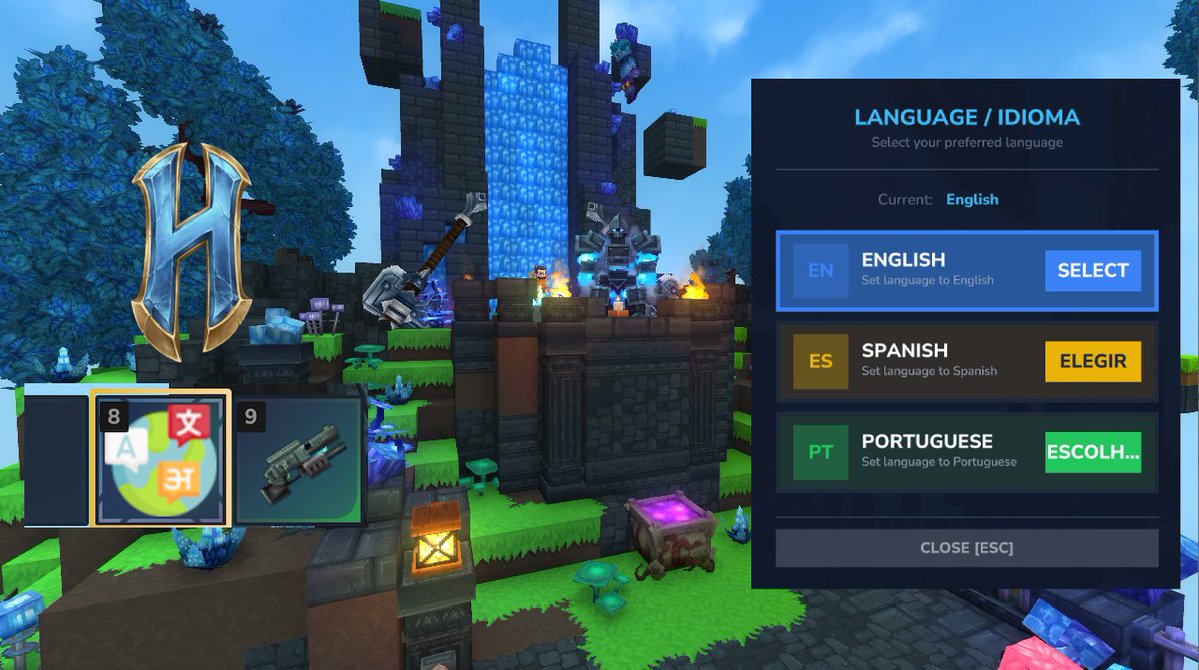 ENGLISH PLAYERS: you’re officially welcome in HYTALIA 🌍🩵

📌 IP: play.hytalia.net

We launched as a Spanish community… and you made it global. Now we’ve added: 
✅ Language switch in the lobby 
✅ English channels on Discord

Discord: discord.gg/RDvpaFzN3b