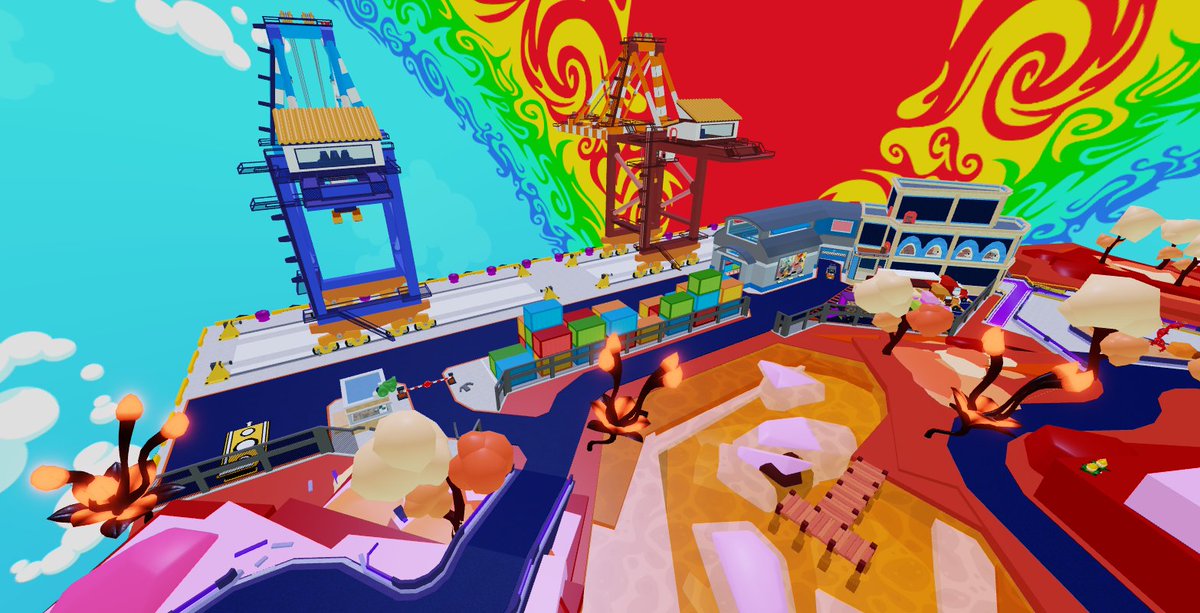 CakebombStudios's tweet image. Let the Biggering and Battering commence! In the upcoming #MakeaCake update, you'll be remiss not to visit the nearby Port Stanley! 

Featuring a large dockland but no vast ocean! You'll be able to take anything from here and make cakes into it! 

#Roblox #RobloxDev