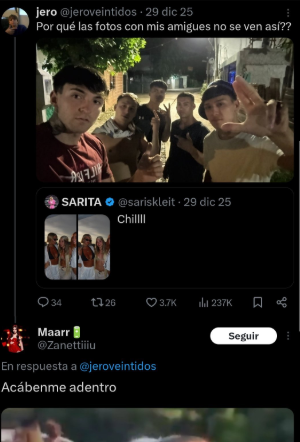 No parece que te diera mucha bronca che