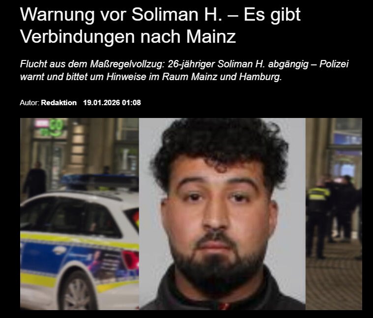 Md1980byc's tweet photo. Die Kriminalinspektion Landau fahndet nach dem 26-jährigen Soliman H., der seit der Nacht von Donnerstag (15.01.) auf Freitag (16.01.2026) vermisst wird.

https://t.co/0pMznMKiI8 https://t.co/hza06Mn1MA