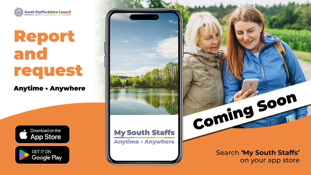 The myStaffs and mySouthStaffs apps are handy to have on your phone 📱 lots of information on there plus you can report issues such as

- Fly Tipping &amp; graffiti
- Trees &amp; hedges
- Noise &amp; antisocial
- Abandoned vehicles
- Waste collection
- Highways / pot holes
- Rogue traders