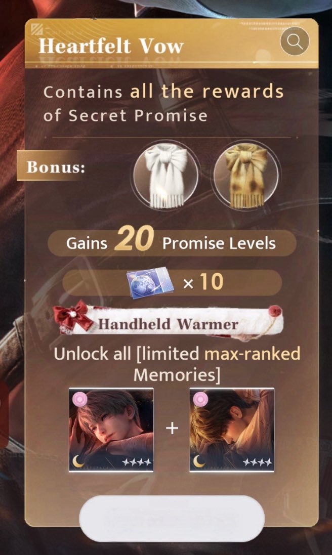 SeiyasSeaFlower's tweet image. 🎉Secret Promise and Heartfelt Vow Giveaway🎉

A giveaway fresh from the flower garden🥳💐

-2 winners for one Heartfelt Vow each
-4 winners for one Secret Promise each

Rules
-Like + Retweet + Follow
-No GA Hunters
-No LI Haters

Optional
-Comment your favorite memory with Caleb…