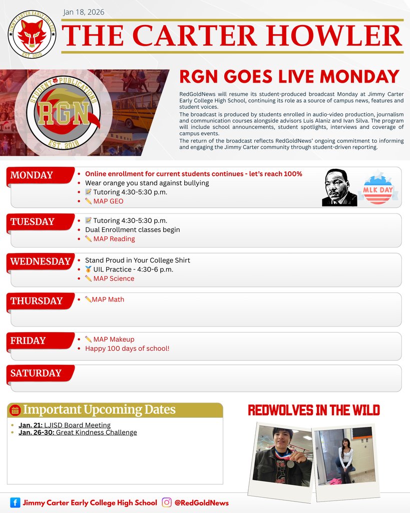 Jimmy Carter Early College H.S. at La Joya ISD tweet media