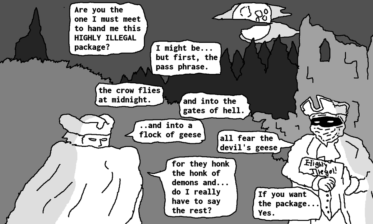 PenseesofPascal's tweet image. Gothic Comic.