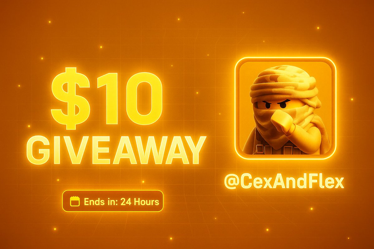 CexAndFlex's tweet image. $10 $SOL Giveaway 🎁

‣ Follow me
‣ Like &amp;amp; RT
‣ Drop SOL Address

24h