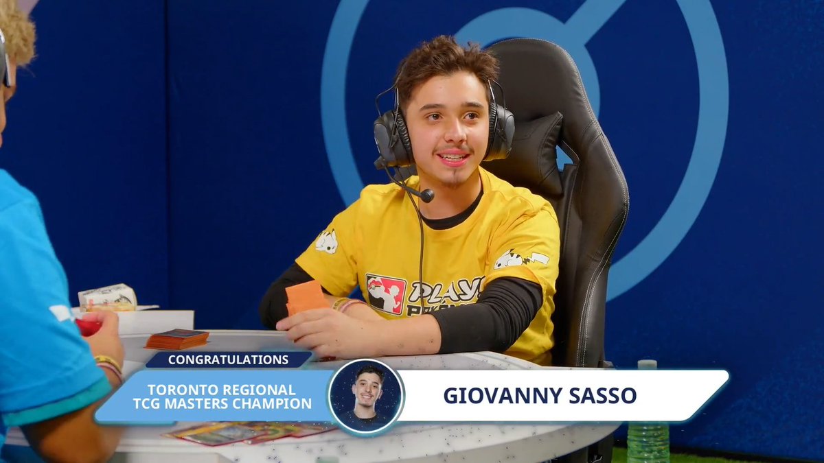 playpokemon's tweet image. Congratulations to Giovanny Sasso, your 2026 #PokemonTCG Toronto Regional Champion! 🏆