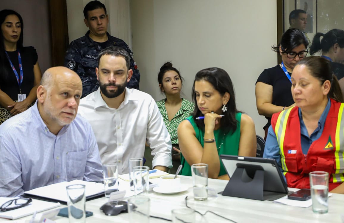 MinagriCL's tweet image. Desde Chillán, en dependencias de @Senapred Ñuble, la ministra Ignacia Fernández junto al ministro de @min_interior, Álvaro Elizalde, el subsecretario de @SubseDefensa, Ricardo Montero, equipos de @conaf_minagri y autoridades locales, participan del COGRID Nacional para…