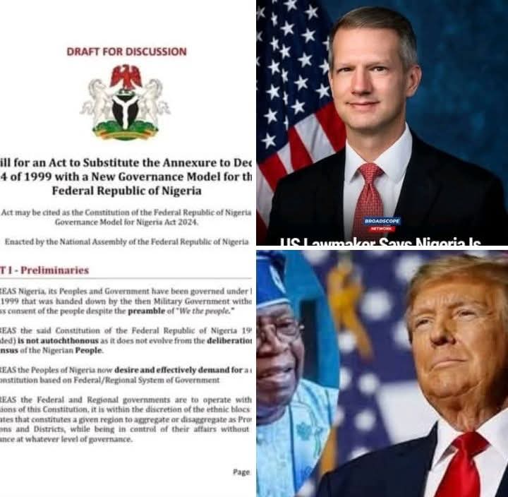 engrICO2015's tweet image. NORTHERN NIGERIA ON HIGH ALERT AS US CONGRESS SET TO PROPOSE THE BREAKING UP NIGERIA TO PRESIDENT TRUMP

We'll Provide Options For President Trump On Nigeria 

This January 2026, US Congress Man.Rep Reliy Moore Said! 

“ Breaking Up Nigeria Will Be One Of The Options To Create A…