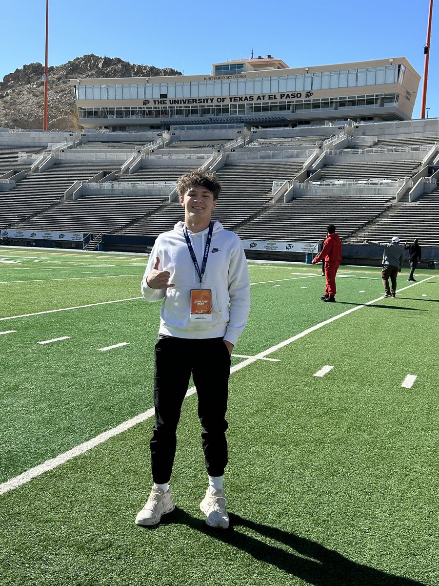 cadenbird0's tweet photo. Blessed to be on campus today @UTEPFB! Thank you to all the coaches for having me out today! 

@CoachSWUTEP @CoachPappalardo @CoachWhiteDB1 @KWhite_Tinsley @JGonzalesJr10 @806hsscmedia @BenjaminGolan @KyleMorgan_XOS @ScottRapp17 https://t.co/T5m72zGCmd