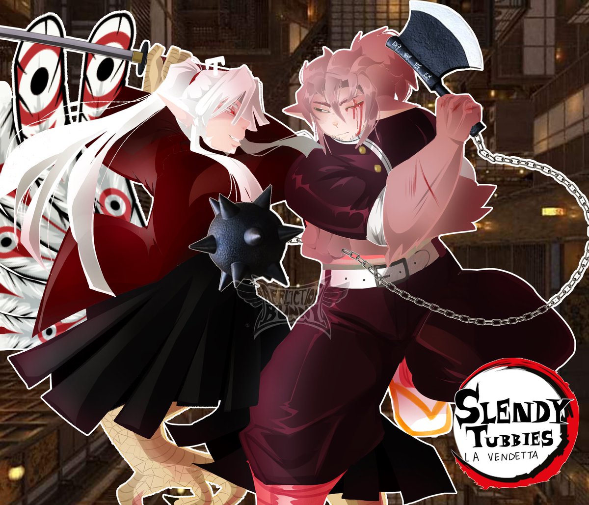 Official Cover of Slendytubbies La Vendetta 
White vs. Milo 🏮
(Sorry for not posting for a while)

#slendytubbies #slendytubbieslavendetta #demonslayer #au #art #oc