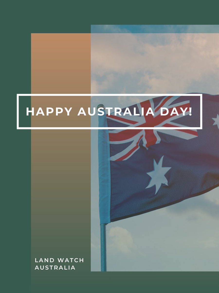 LandWatchAus's tweet photo. Happy Australia Day!

As many of our avid followers know... we love our country!
We hope today is a day of celebration, good Aussie food and some family fun 🙌🏼 https://t.co/IvuIjixjJY