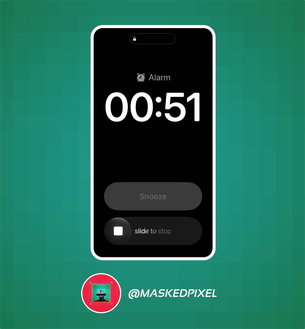 iOS 26 Alarm Clock stops negotiating after too many snoozes...

#iOS26 #AppleDesign #AlarmClock #UXDesign #ProductDesign #DesignTwitter