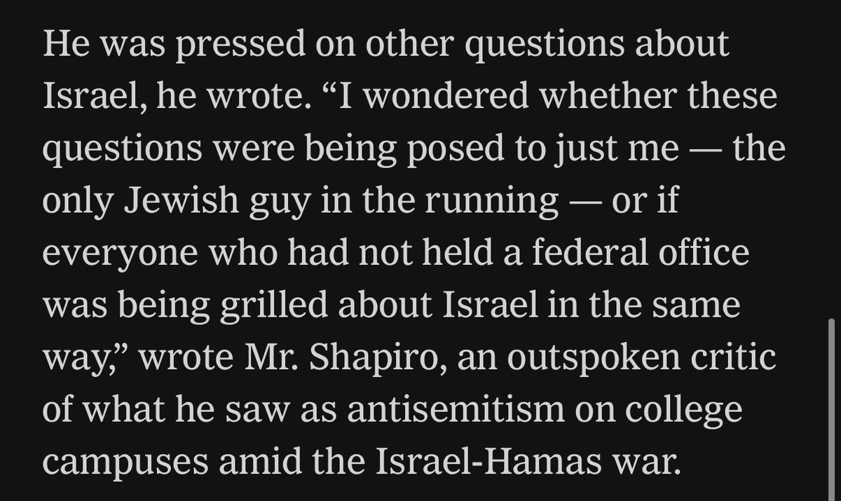 infinite_jaz's tweet image. Josh Shapiro implies the Harris team grilled him on Israel because he was the “only Jewish guy in the running,” insinuating antisemitism. Maybe it’s that you publicly boasted volunteering with the IDF and wrote straight up Israeli propaganda in college?