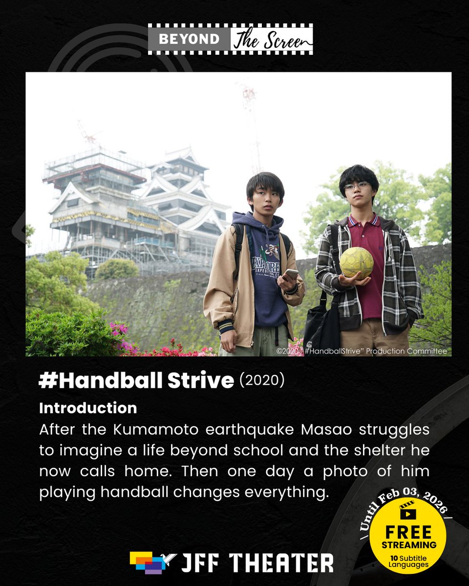jfftheater's tweet photo. ⏰Current releases, including “#HandballStrive,” are streaming on JFF Theater until Feb 3, 2026 11AM (JST). Don't miss it!
https://t.co/vYcLIgEVWb
*Due to licensing restrictions, this film is not available in certain countries and regions. https://t.co/gHnE1TtU2i
