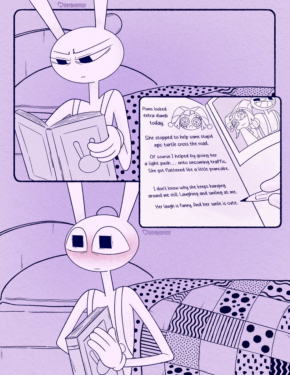 issybusyissy's tweet image. Can we pretend that I actually got this done on day 4?

Journal ✨

#FUNBUNWEEK2026 #funnybunny #tadc #jax #TheAmazingDigitalCircus