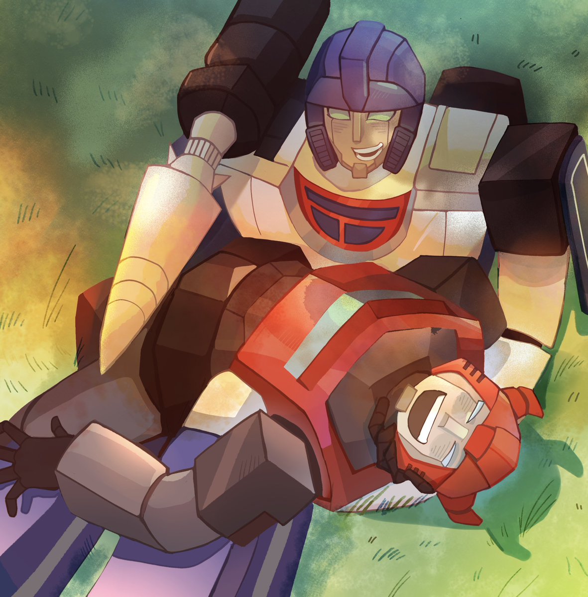 korruspondant's tweet image. My two cents called cliffjumper and mirage #Transformers