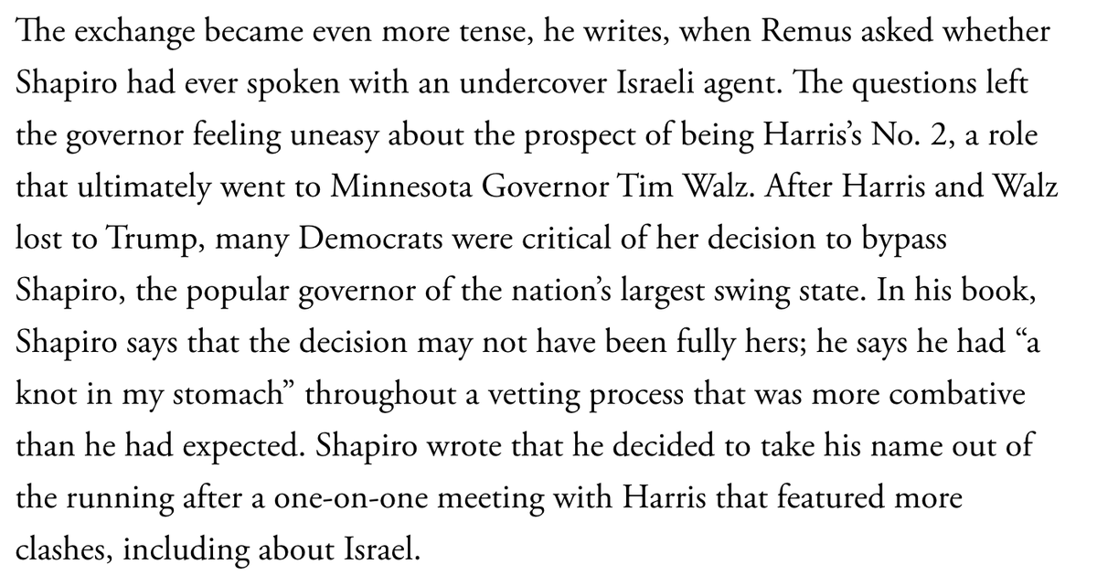 virtueemoir29's tweet image. If it wasn't so petty, it would be almost impressive how eager Shapiro is to attempt to sabotage a Harris 2028 run. 

It's very evident he's threatened by her: that's the reason he's going out of his way to "expose" her.

His arrogance will sink him.

theatlantic.com/politics/2026/…