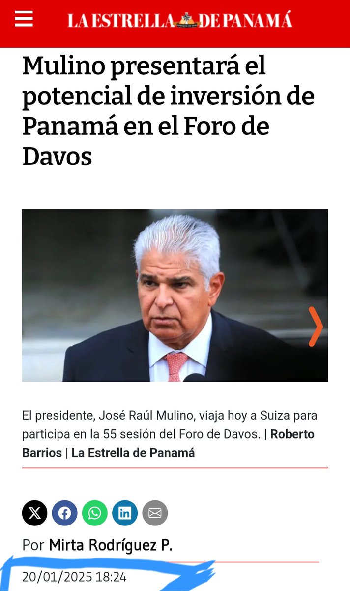 NeftaJaen19PA's tweet photo. *Año 2025 (enero):
Mulino viaja a Davos-Suiza, al FORO ECONÓMICO MUNDIAL...para buscar inversiones, etc, etc, etc...😴
*Año 2026 (enero):
Mulino viaja a Davos-Suiza, al FORO ECONÓMICO MUNDIAL...para buscar inversiones, etc, etc, etc...😴
#EngañosParaTontos
#PapagallosRepetidores https://t.co/A7Mt9WL5gR