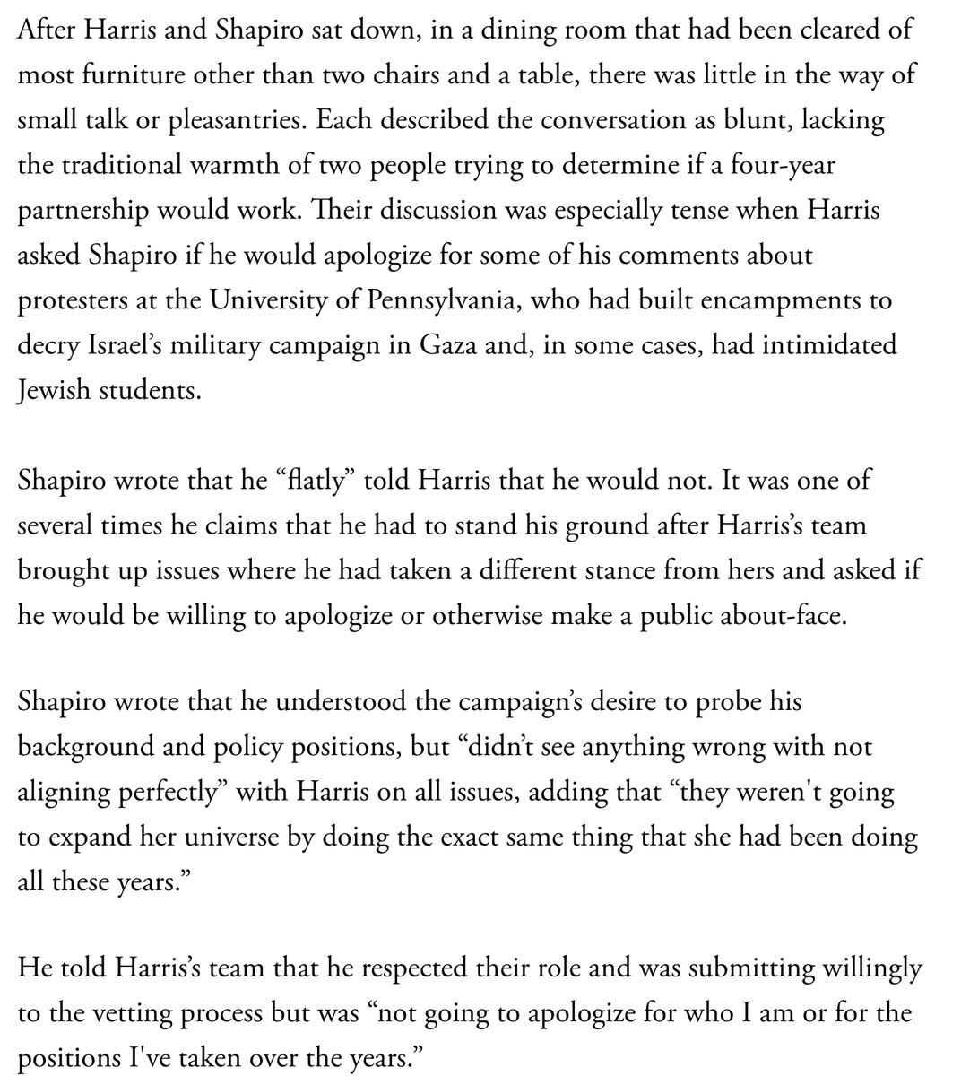 virtueemoir29's tweet image. If it wasn't so petty, it would be almost impressive how eager Shapiro is to attempt to sabotage a Harris 2028 run. 

It's very evident he's threatened by her: that's the reason he's going out of his way to "expose" her.

His arrogance will sink him.

theatlantic.com/politics/2026/…